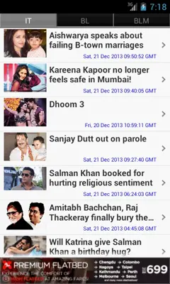 Bollywood News android App screenshot 1